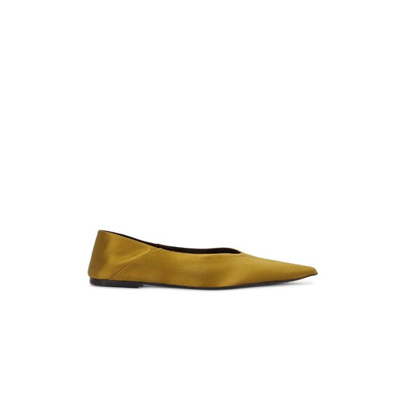 Saint Laurent Carolyn Slipper Flats Cuba Gold - Picture 2 of 9